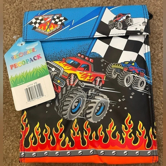 Kids NWT Truck Lunch Box - Picture 1 of 2